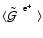 $\langle {\mbox{${\mbox{$\tilde{{\cal G}}$ }}^{\; {\rm e}^+}$ }}\rangle $