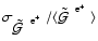 $\sigma_{{\mbox{${\mbox{$\tilde{{\cal G}}$ }}^{\; {\rm e}^+}$ }}}/\langle
{\mbox{${\mbox{$\tilde{{\cal G}}$ }}^{\; {\rm e}^+}$ }}\rangle $