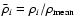 $\bar\rho_i = \rho_i/\rho_{\rm mean}$