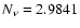 $N_\nu = 2.9841$