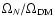 $\Omega_N/\Omega_{\rm DM}$