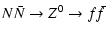 $\displaystyle N\bar N \rightarrow Z^0 \rightarrow f\bar f$