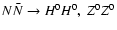 $N\bar N \rightarrow H^0H^0,~ Z^0Z^0$