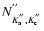 $N^{''}_{K^{''}_{\rm a},K^{''}_{\rm c}}$