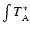 $\int T_{\rm A}^*$
