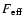 $F_{\rm eff}$