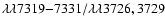 $\lambda \lambda 7319{-}7331/\lambda \lambda 3726,3729$