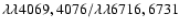 $\lambda \lambda 4069,4076/\lambda \lambda 6716,6731$