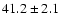 $41.2\pm2.1$