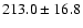 $213.0\pm16.8$