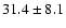 $31.4\pm 8.1$