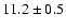 $11.2\pm0.5$