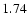 $1.7\EE4$