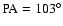 ${\rm PA}=103^\circ$