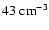 $4\EE3 \mbox{ cm}^{-3}$