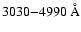 $3030{-}4990\mbox{ \AA}$