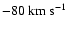 $-80\rm ~km~s^{-1}$
