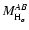 $M_{\rm H_{\alpha}}^{AB}$