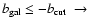 $b_{\rm gal} \le -b_{\rm cut}\;\to$