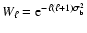 $W_{\ell}={\rm e}^{-\ell (\ell+1)\sigma_{\rm b}^2}$