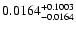 $\rm0.0164 ^{+0.1003 }_{-0.0164}$