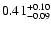 $\rm0.41 ^{+ 0.10}_{-0.09 }$