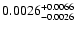 $\rm0.0026 ^{+0.0066 }_{-0.0026}$