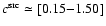 $c^{\rm src}\simeq [0.15{-}1.50]$
