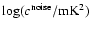 ${\rm log}(c^{\rm noise}/{\rm mK}^2)$