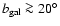$b_{\rm gal} \ga 20^{\circ}$