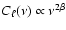 $C_{\ell}(\nu) \propto \nu^{2\beta}$
