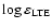 $\log \varepsilon_{\rm LTE}$