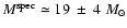 $M^{\rm spec} \simeq19~\pm~4~M_\odot$