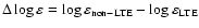 $\Delta \log \varepsilon
= \log \varepsilon_{\rm {non-LTE}} - \log \varepsilon_{{\rm LTE}}$