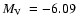 $\mbox{$M_{\rm V}$ }=-6.09$
