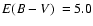 $\mbox{$E(B-V)$ }=5.0$