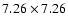 $7.26\times7.26$