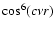 $\cos^6(c \nu
r)$