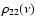 $\rho_{22}(\nu)$