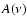 $A(\nu)$
