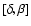 $[\delta , \beta ]$