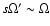 $s \Omega' \sim \Omega$
