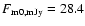 $F_{\rm {m}0,{\rm {mJy}}}=28.4$