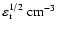 $\varepsilon_{\rm {r}}^{1/2}~{\rm {cm}}^{-3}$