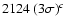 $2124~(3\sigma)^c$