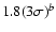 $1.8 (3\sigma)^b$