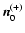 $\vec{n}_0^{(+)}$