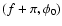 $(f+\pi,\phi_0)$