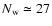 $N_{\rm w}
\simeq 27$