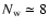 $N_{\rm w} \simeq 8$